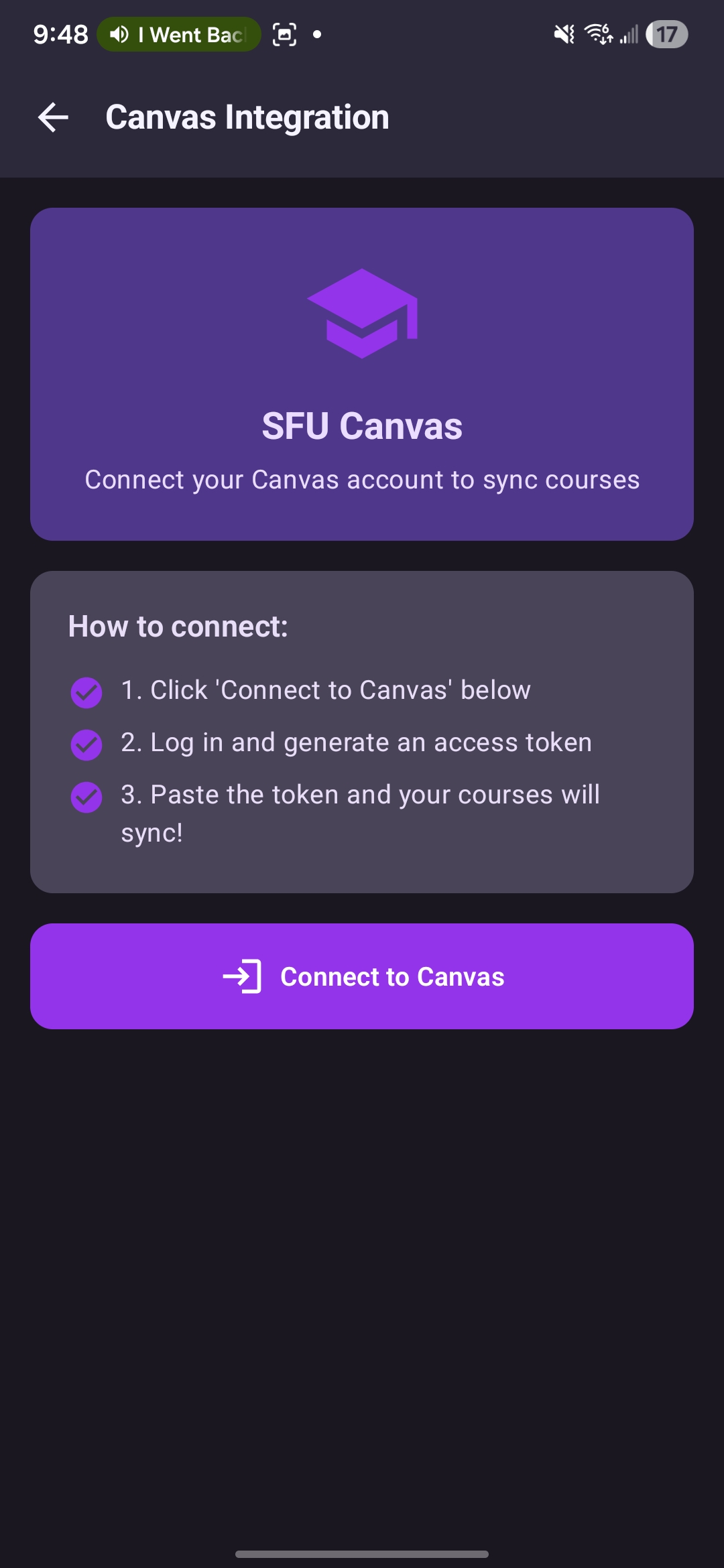 Canvas Integration